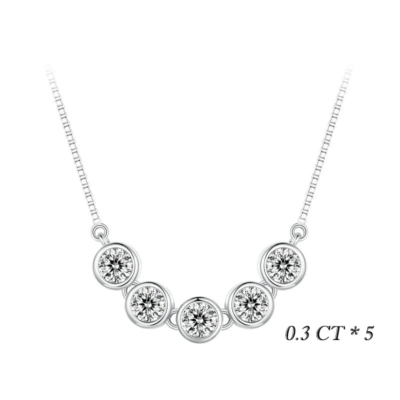 Colar de Prata 925 com Diamante Moissanite - Lafemininy