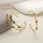 Bracelete Manguito com Zircônia - Lafemininy