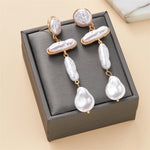 Brinco Triplo com Pérola - Lafemininy