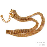 Yhpup corrente cubana de metal de aço inoxidável à prova d'água, colar de pescoço largo, cor dourada e prateada, textura moderna, joia de declaração, presente