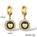 Argola Coração Cravejado com Zircônia - Lafemininy