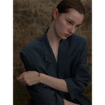 Yhpup 62mm de alta qualidade aço inoxidável multicolorido pedra natural manguito dourado aberto pulseira resistente à água jóias 2024