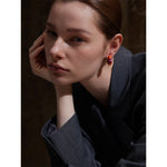 Yhpup brincos de aço inoxidável multicoloridos, exclusivos, Y2K, fundição colorida, joias da moda de alta qualidade, à prova d'água