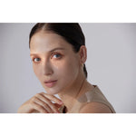 Yhpup brincos de argola pequenos de luxo em aço inoxidável, vintage, delicado, imitação de pérolas, textura, cor dourada, joias da moda à prova d'água