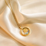 Corrente com Pingente Olhos Gregos - Lafemininy