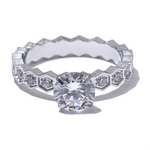 Yhpup luxo aaa bling zircônia cúbica clássico anel 2024 aço inoxidável cz 18k ouro pvd banhado moda requintado jóias presente