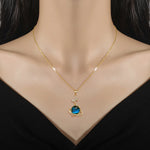 Colar Mundo com Borboleta e Zircônias - Lafemininy