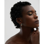 Yhpup brincos de argola de metal de aço inoxidável, esmalte colorido à prova d'água, temperamento de verão, textura única, joias de declaração