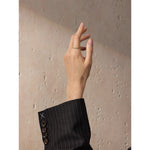 Yhpup 678 # Anel dourado de zircônia cúbica brilhante delicado, aço inoxidável 316l, joias elegantes da moda para mulheres, acessórios banhados a pvd