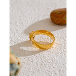 Yhpup aaa brilhante zircônia cúbica gota de água geométrica anel dourado alta qualidade delicado suave jóias acessórios para presente feminino