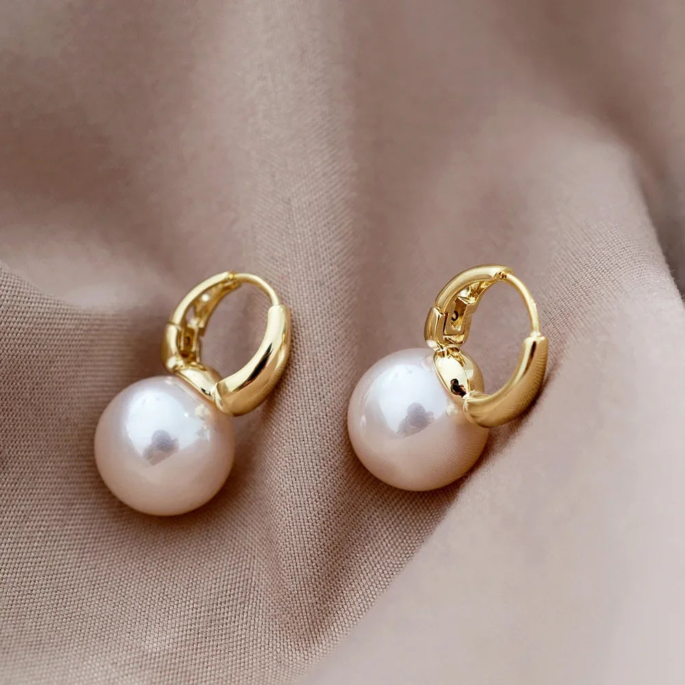 Brincos de joias de casamento da moda, brincos de pérola de prata, estilo minimalista, brincos femininos, a primeira escolha para dar presentes