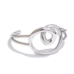 Yhpup minimalista oco coração manguito aberto pulseira 316l aço inoxidável pvd banhado atraente jóias de pulso resistente à água