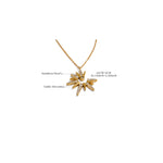 Yhpup colar com pingente de sol de zircônia, delicado, à prova d'água, estilo popular, aço inoxidável, joias de alta qualidade, presente