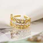 Anel Cmoonry com Zircônia - Lafemininy