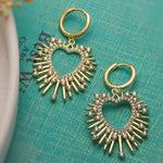 Brinco Coroa com Zircônia Cúbica - Lafemininy