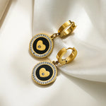 Argola Coração Cravejado com Zircônia - Lafemininy