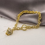 Pulseira Leopardo com Zircônia - Lafemininy