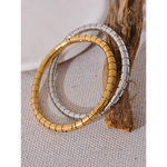 Yhpup 57mm 316l aço inoxidável pulseira de alta qualidade ouro prata cor metal à prova ferrugem moda pulso jóias bijoux