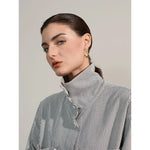 Yhpup-aço inoxidável coração cz brincos para mulheres, imitação de pérolas, prevenir alergia, jóias requintadas coreano, presente da moda