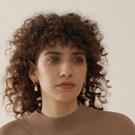 Yhpup Brincos pendentes de zircônia cúbica de aço inoxidável, brincos da moda banhados a ouro 18k, joias geométricas quadradas verdes