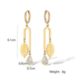 Brinco Longo Folha - Lafemininy