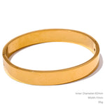 Yhpup pulseira larga redonda de aço inoxidável de alta qualidade, textura da moda, cor dourada e prateada, à prova d'água, joia, presente