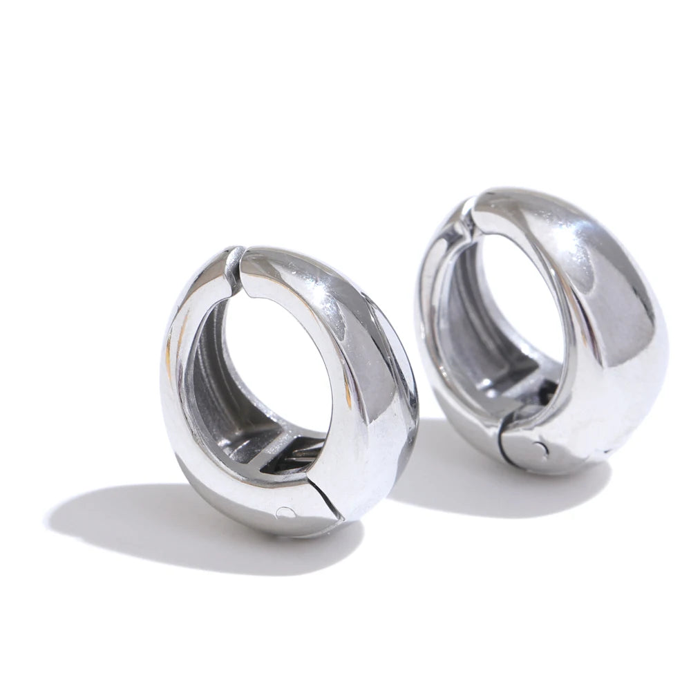 Yhpup criativo clipe de orelha sem piercing alta qualidade à prova dwaterproof água clássico moda diária brincos de aço inoxidável orelha osso jóias
