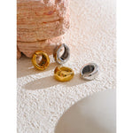 Yhpup criativo clipe de orelha sem piercing alta qualidade à prova dwaterproof água clássico moda diária brincos de aço inoxidável orelha osso jóias