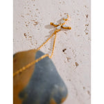 Yhpup delicado brilhante zircônia cúbica cruz colar pingente temperamento de aço inoxidável jóias premium alta qualidade