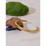 Yhpup delicado incrustado zircônia cúbica aço inoxidável estrela metal manguito aberto pulseira 18k pvd banhado charme jóias presente