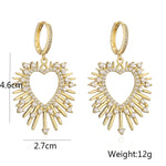 Brinco Coroa com Zircônia Cúbica - Lafemininy