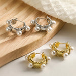 Brinco de Pérolas Coroa - Lafemininy