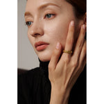 Yhpup sol estrela lua anel de aço inoxidável jóias elegante metal celestial feminino anel joyería acero inoxidável mujer presente novo