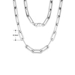 Colar Grosso de Prata 925 Elos Longos - Lafemininy